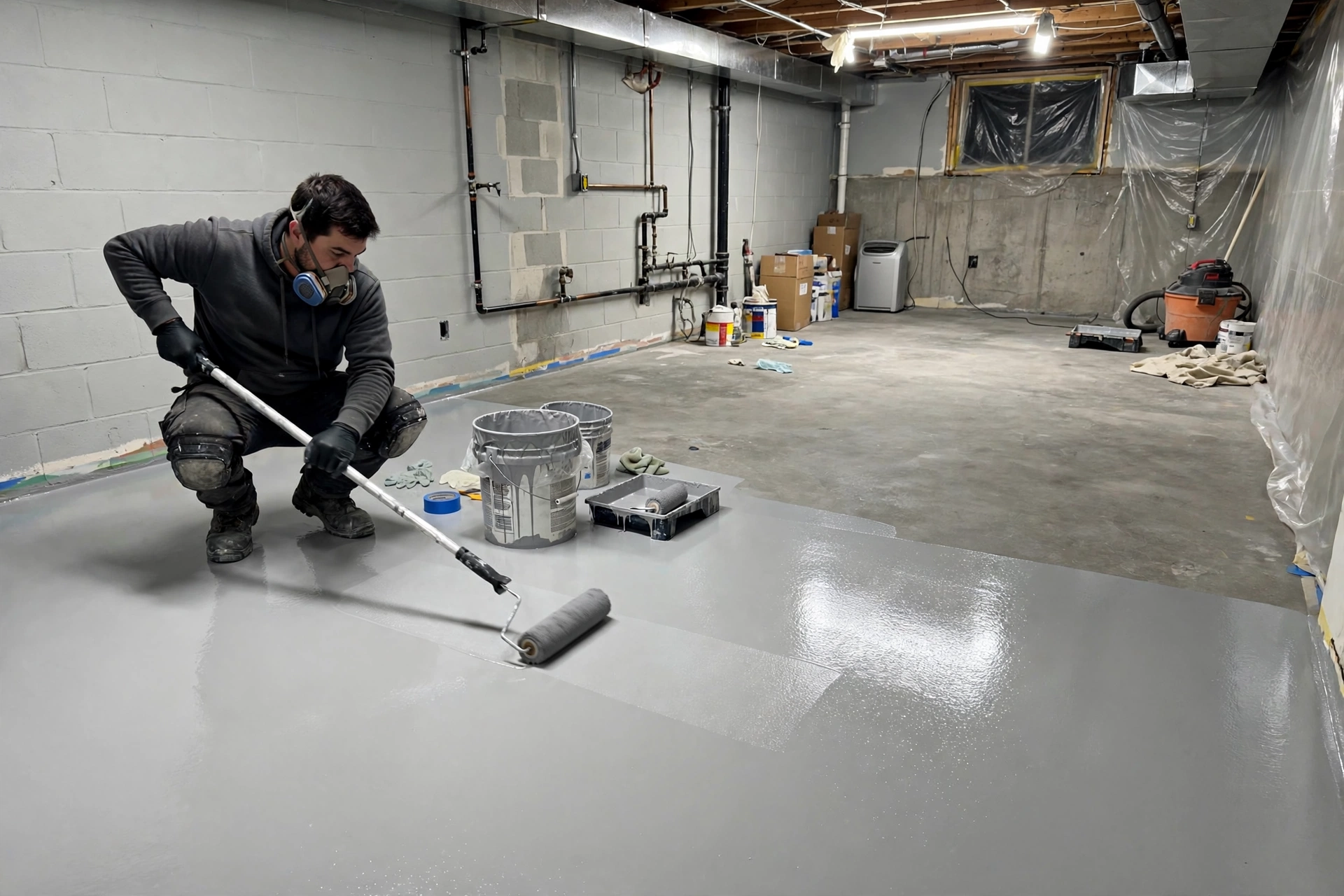 Basement Floor Coatings That Resist Moisture, Surface Cracking, and Damage From Everyday Household Storage