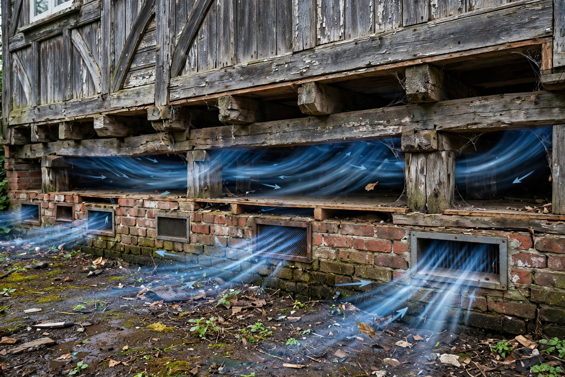 Residential Subfloor Ventilation Calculations That Help Assess Airflow Beneath Older Timber Framed Buildings