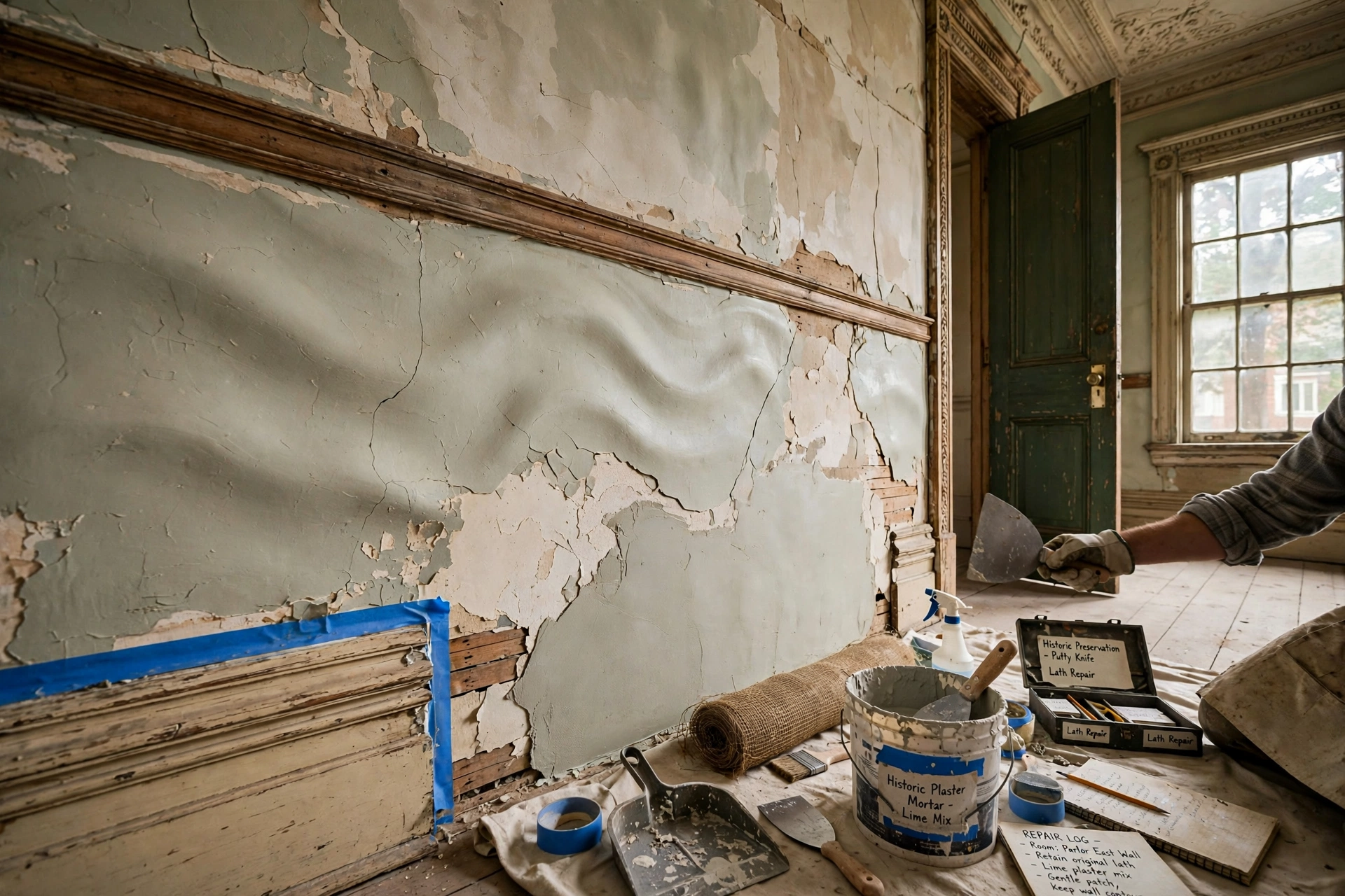 How to Repair Wavy Plaster Walls in Old Houses Without Removing Original Architectural Features